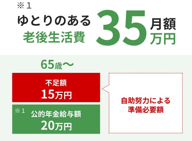 自分の年金が無かった場合の図解